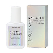 Nail Glue 15mL with Brush – Fast Drying, Ultra Strong, Waterproof, Gentle on Nails – For Press-On Nails & Nail Tips – Long-Lasting & Easy for Beginners