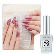One-Step Gel Polish 3-in-1 Cat Eye 12ml｜No Base or Top Coat Needed｜UV Light Recommended｜Easy Removal (#655 Ruby Shine)