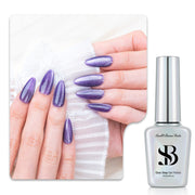 One-Step Gel Polish 3-in-1 Cat Eye 12ml｜No Base or Top Coat Needed｜UV Light Recommended｜Easy Removal (#641 Amethyst Night)