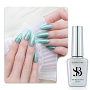 One-Step Gel Polish 3-in-1 Cat Eye 12ml｜No Base or Top Coat Needed｜UV Light Recommended｜Easy Removal (#727 Mint Hologlow)
