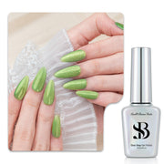 One-Step Gel Polish 3-in-1 Cat Eye 12ml｜No Base or Top Coat Needed｜UV Light Recommended｜Easy Removal (#560 Matcha Glow)