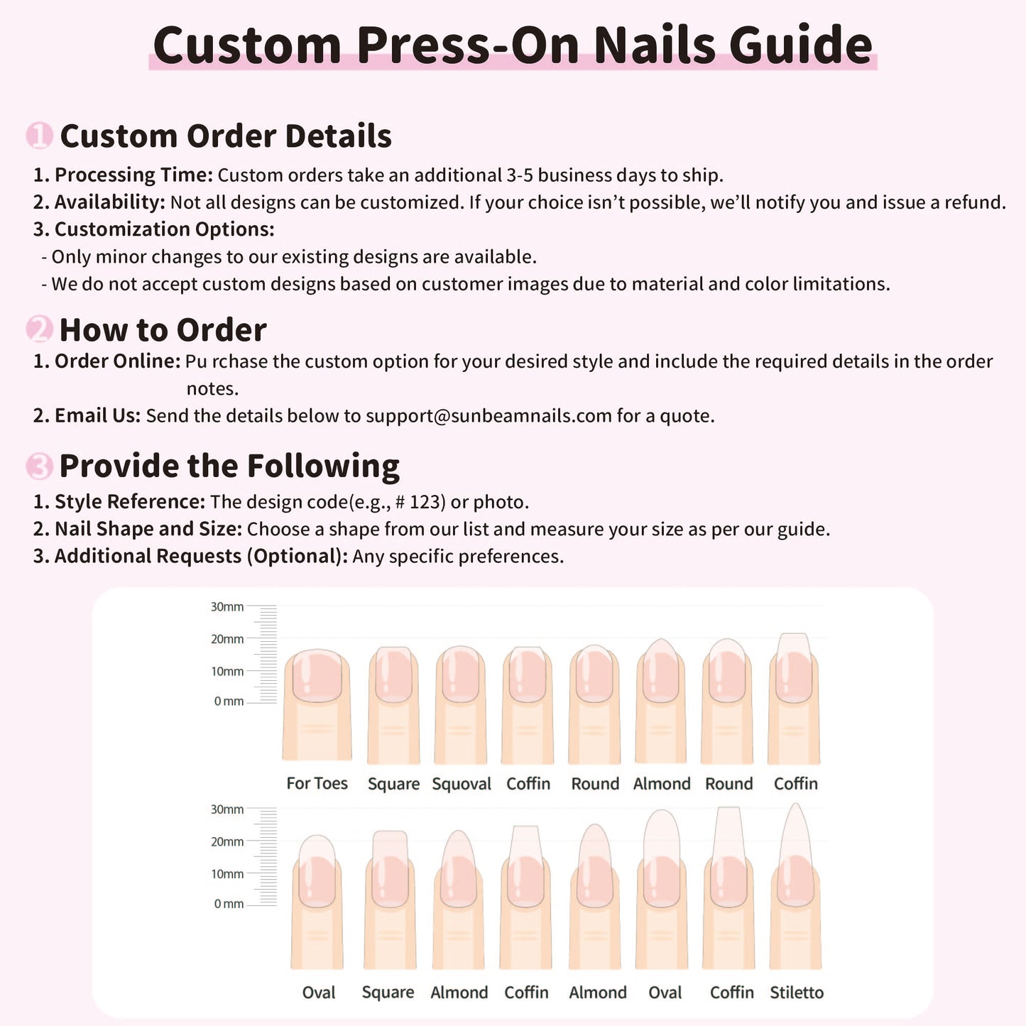 Handmade Press-On Nails Customization