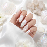 Handmade Pearl Ocean Press-On Nails #030
