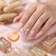 Handmade Butterfly Shimmer Press-On Nails #045