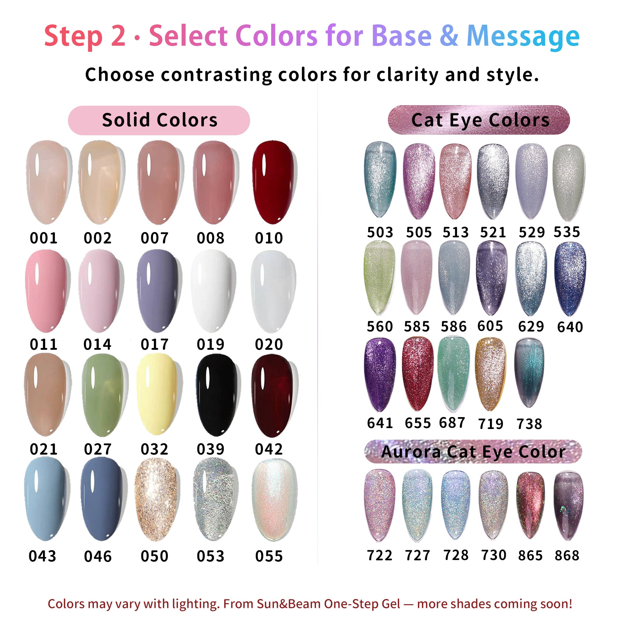 Sun&Beam Nails Hand-Drawn Custom Text Press-On Nails – Handmade Fake Nails – Choose Color, Shape, Size & Message 10 Pcs #C02