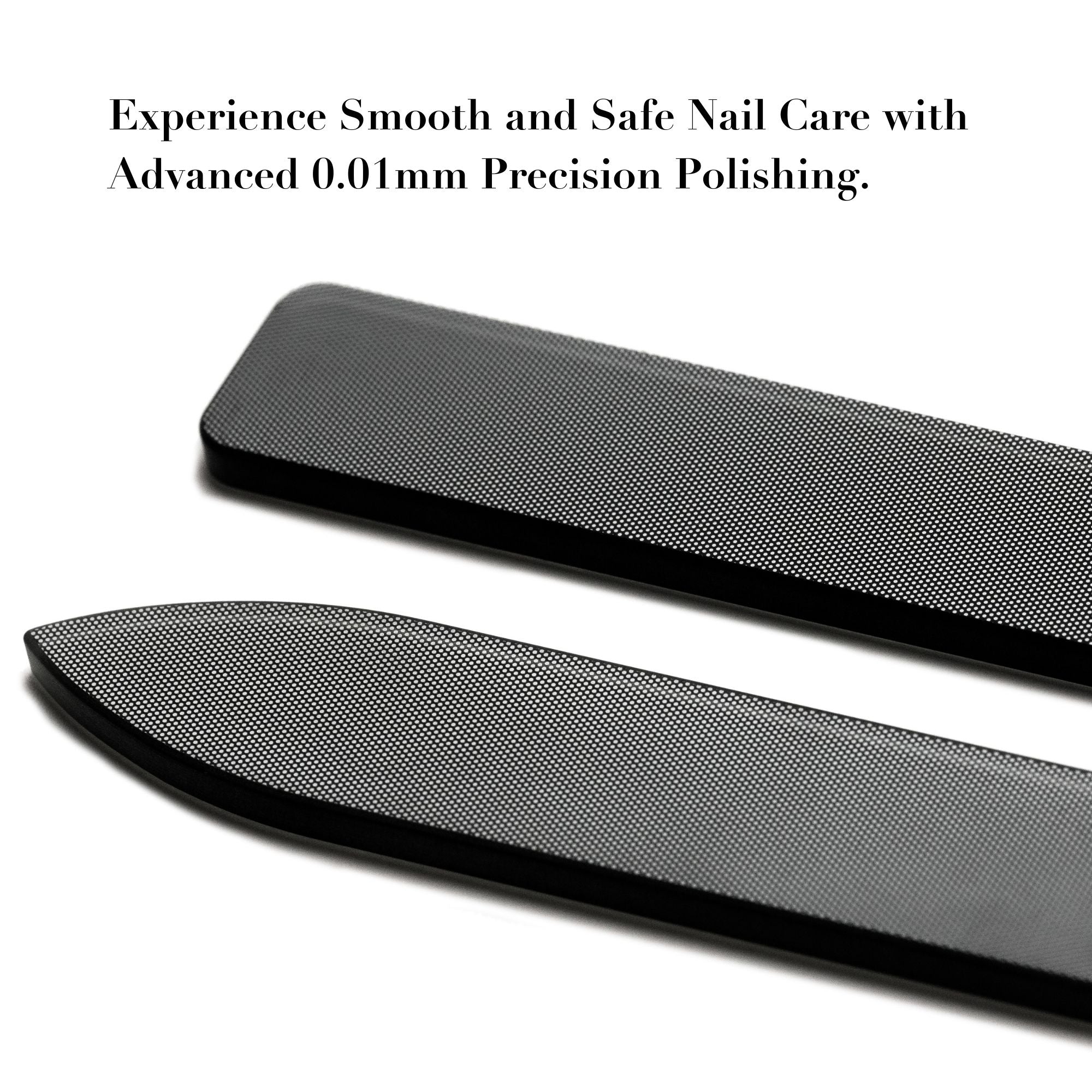 Glass Nail File Nano Nail Buffers Crystal Shine Polisher Professional Manicure Tools Kit with Box 2Pcs Set