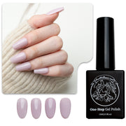 One-Step Gel Polish 3-in-1 | No Base or Top Coat Needed No Sanding UV/LED Compatible Easy Removal 15ml (#14 Lavender Whisper)