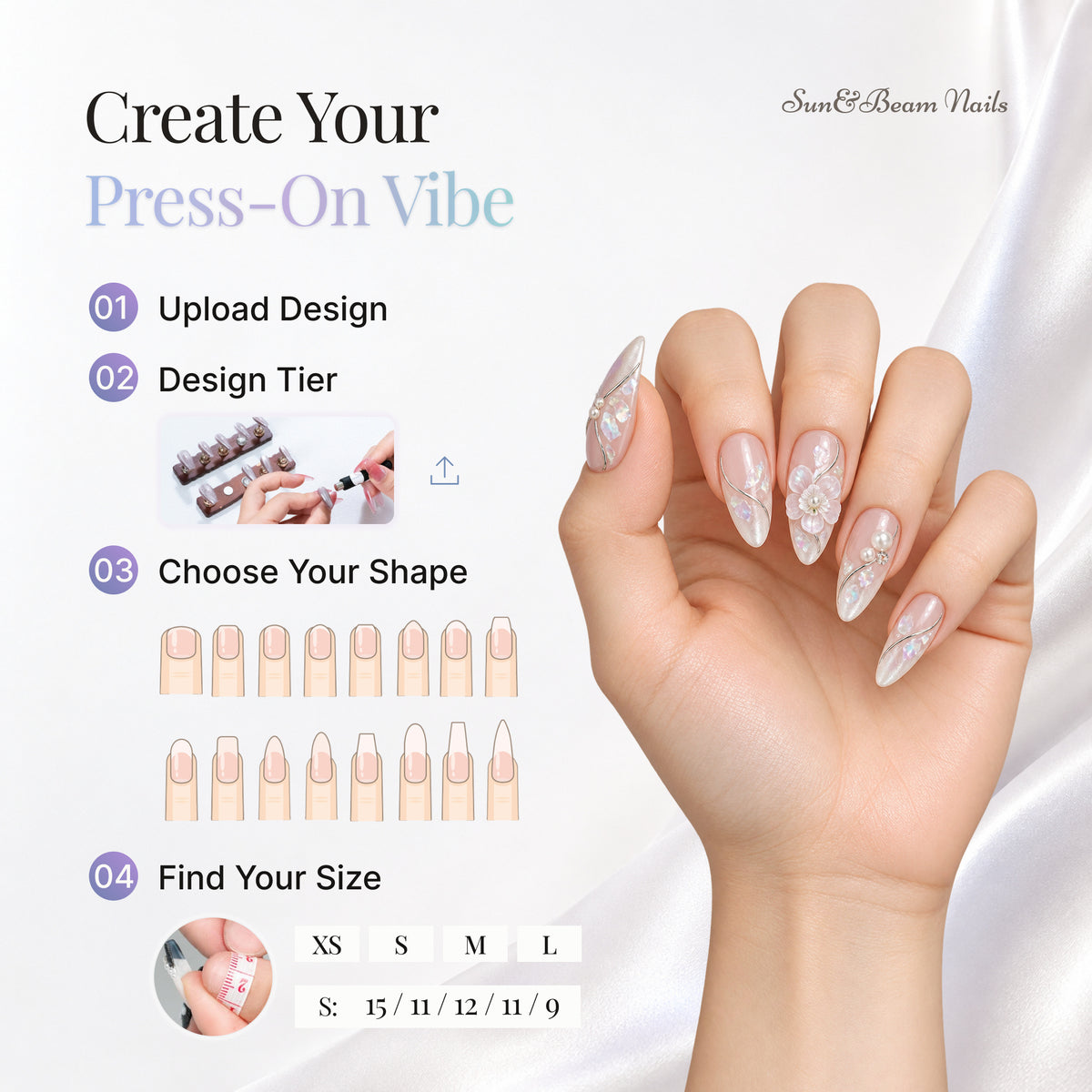 Custom Press On Nails 10 Pcs Set With Custom Sizing Handmade Premium Gel Reinforced Wearable Nail Art With Optional Pre Shipment Photo Confirmation