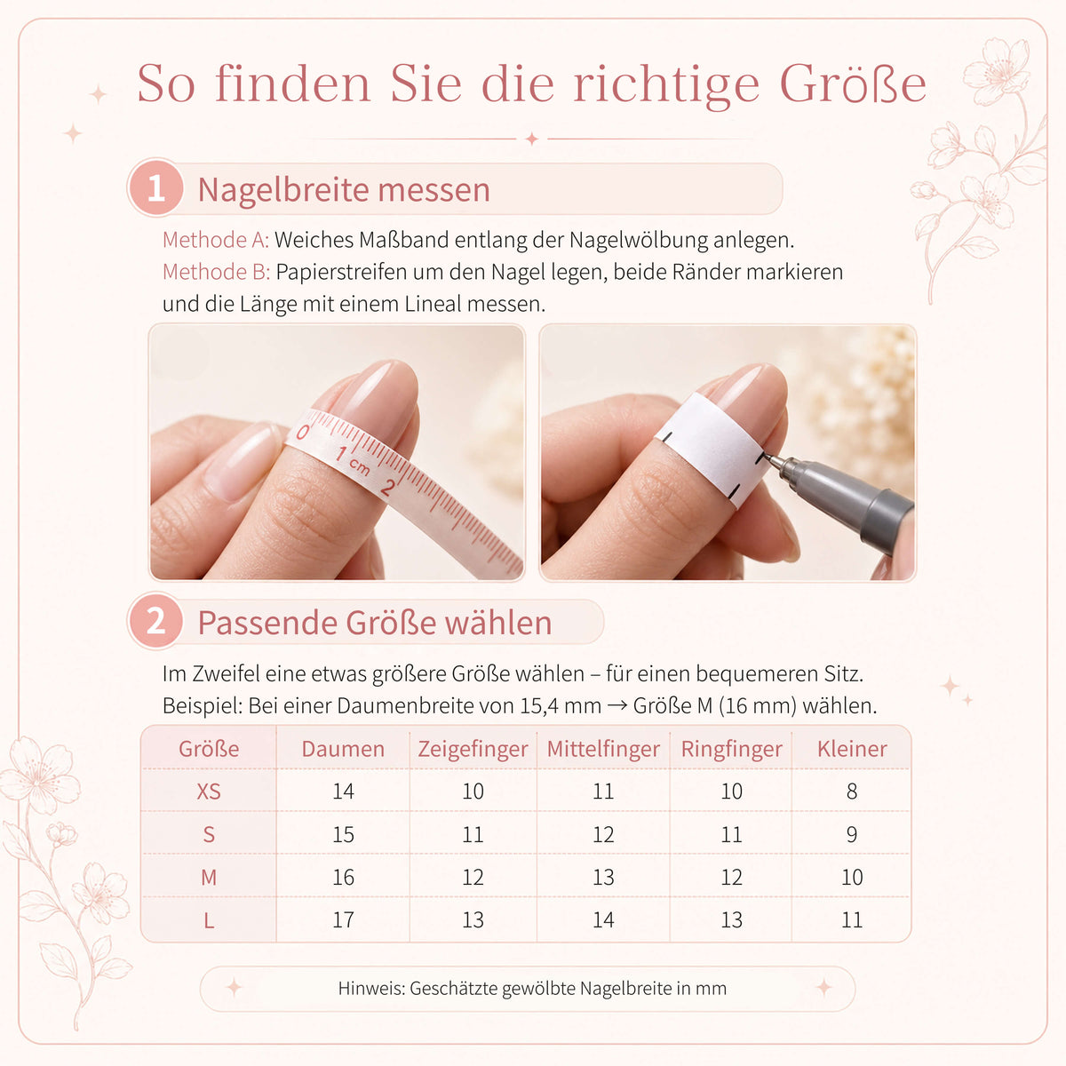 Cherry Blossom Duck Press-On Nails — Handmade in Pink and Blue, #326