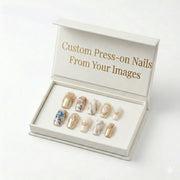 Custom Press On Nails 10 Pcs Set With Custom Sizing Handmade Premium Gel Reinforced Wearable Nail Art With Optional Pre Shipment Photo Confirmation
