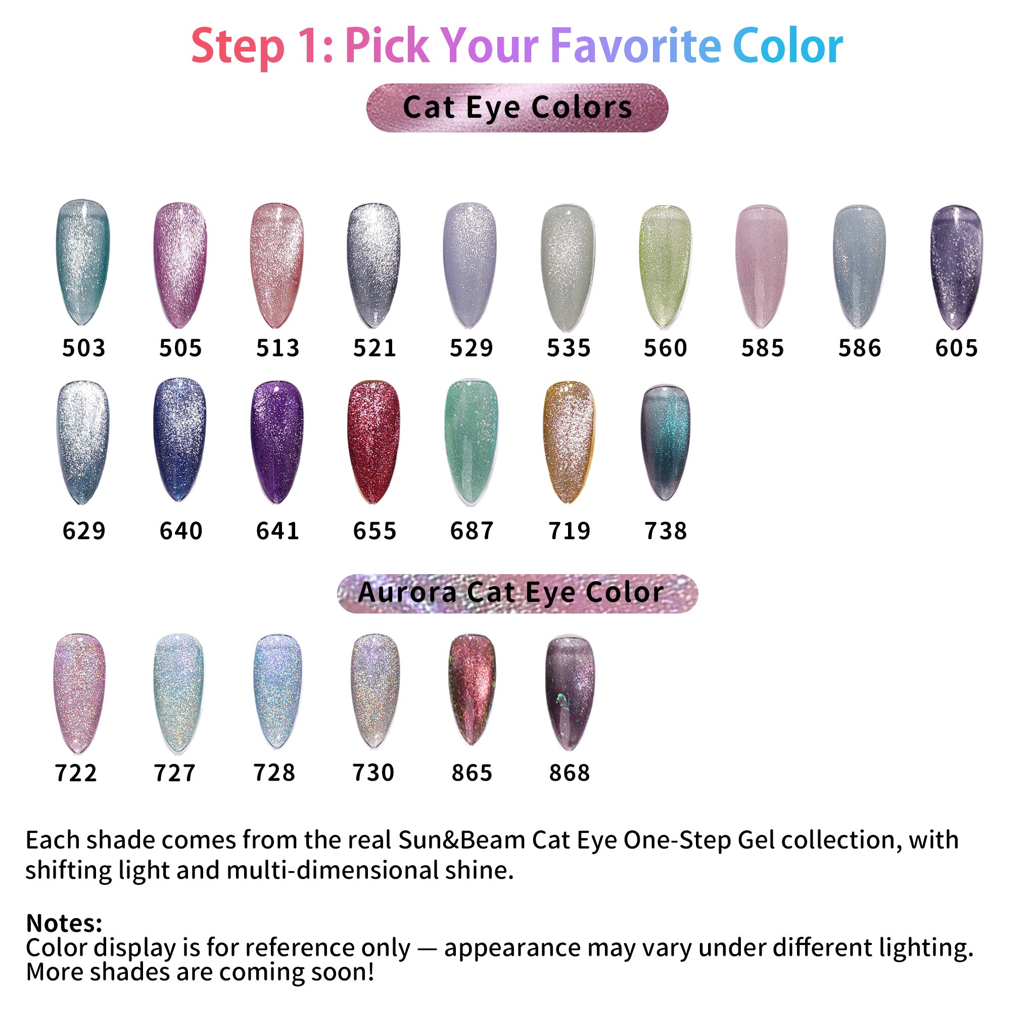 Custom Solid Cat Eye Press-On Nails – Handmade Magnetic Nails – Choose Color, Shape, Size & Effect #C01