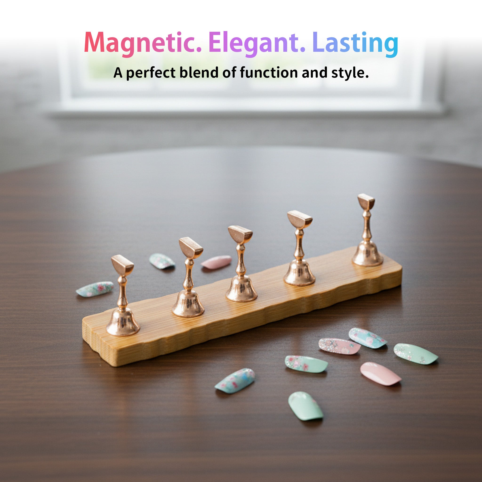 Magnetic Nail Tips Stand -Nail Practice Holders,Nail Stands for Painting Nails for Homes&Salons