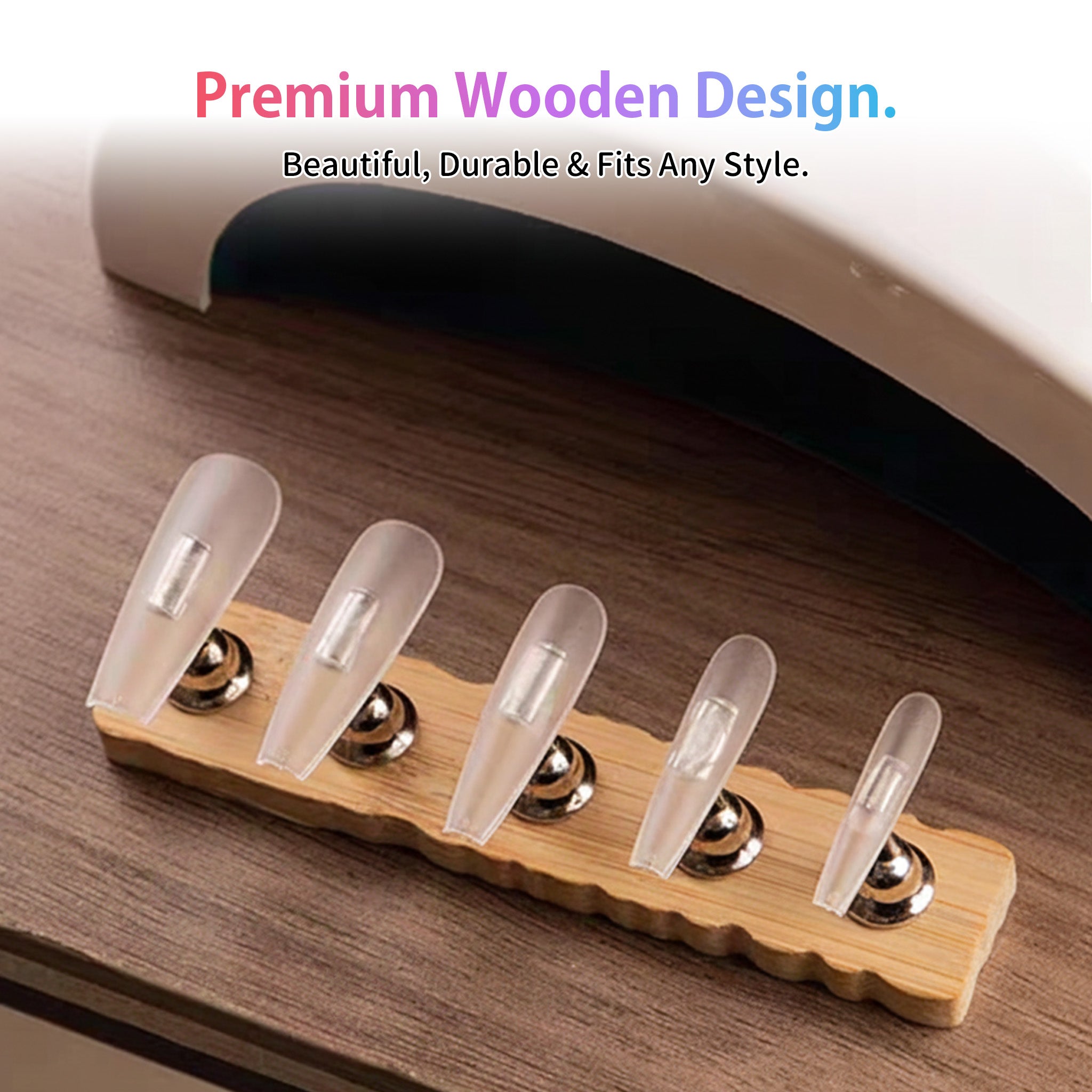 Magnetic Nail Tips Stand -Nail Practice Holders,Nail Stands for Painting Nails for Homes&Salons