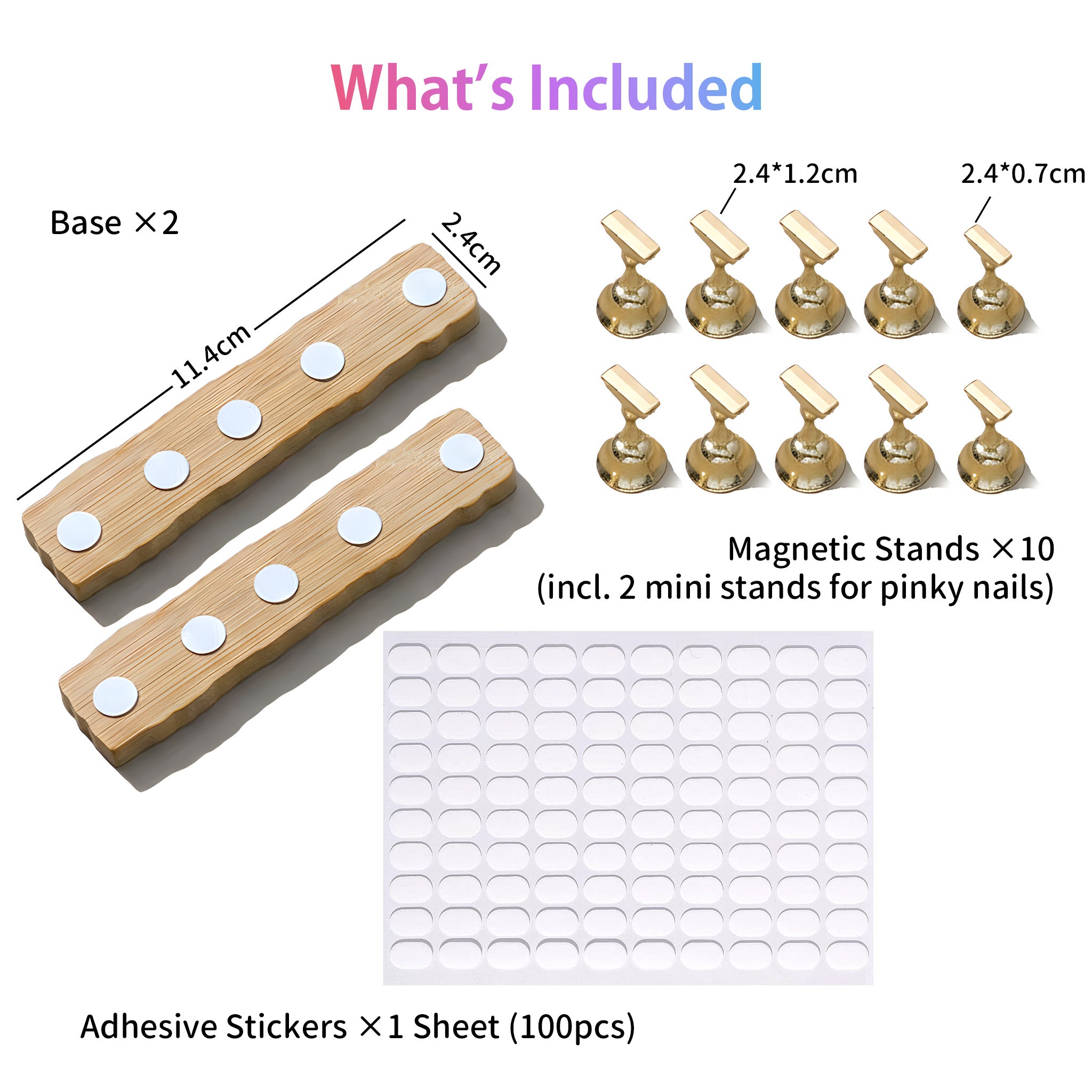 Magnetic Nail Tips Stand -Nail Practice Holders,Nail Stands for Painting Nails for Homes&Salons